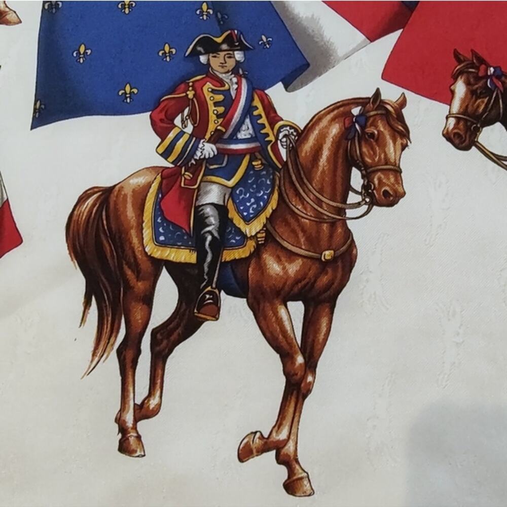 Longchamp "La Celebration 1789" large silk scarf – French Revolution EUC - Picture 10 of 11